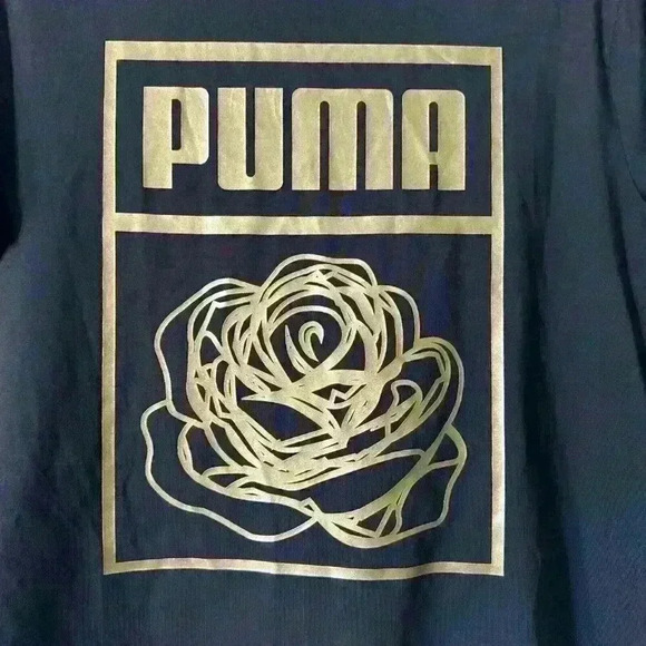 Puma X Careaux Artist Series Floral Logo Tee Women's In Puma Black XS - Picture 2 of 4